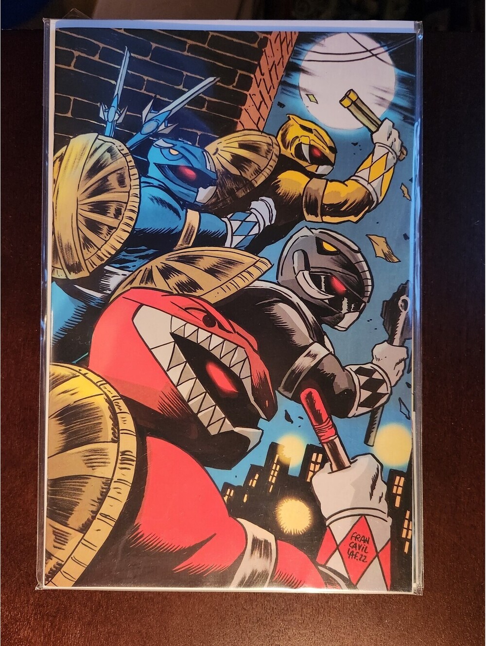MMPR / TMNT Vol 2 #1N Francavilla 1:100 Variant NM Boom Studios 2023